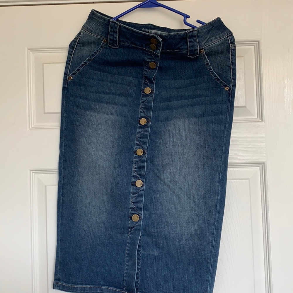 New York and Company Denim Skirt